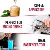 4Pcs 12 inch Drink Mixer Metal Spoons Cocktail Spoon Long Handle Bar Spoon Stainless Steel Bar Spoons Long Spoons for Stirring Spoons Set