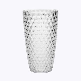 Diamond Cut Acrylic Glasses Drinking Set of 4 (19oz), Plastic Drinking Glasses, BPA Free Cocktail Glasses, Drinkware Set, Drinking Water Glasses (Color: as Pic)